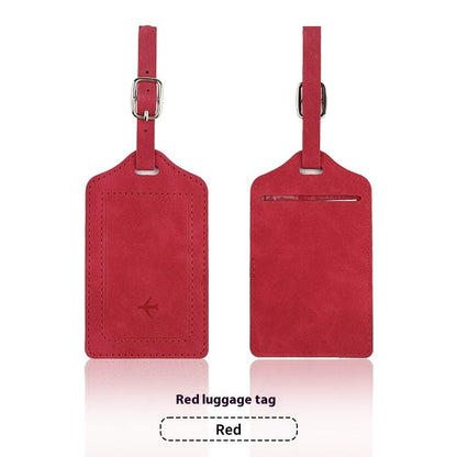 PU Leather Anti-magnetic Passport Holder Luggage Tag Suit
