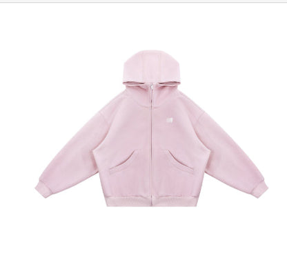 Heavyweight High-neck Air-layer Hooded Sweatshirt