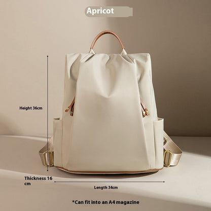 Fashion Commuter Contrast Color Travel Bag Large-capacity Backpack