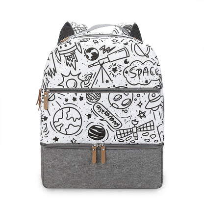 Mother And Child Travel Mummy Bag Outdoor Dining Baby Insulated Backpack