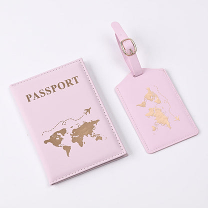 New PU Map Gilding Passport Cover