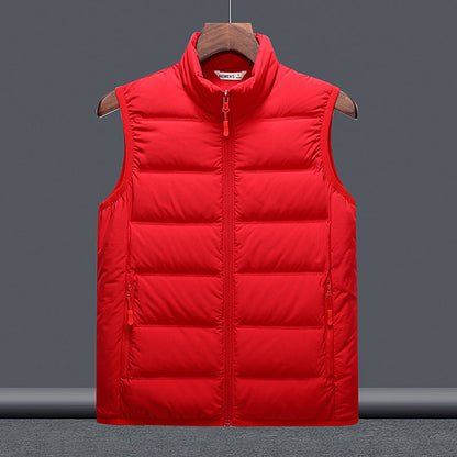 Thickened Down Jacket Stand-Up Collar Lightweight Couples Vest Outerwear
