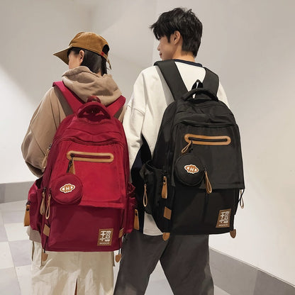 New Large-capacity Backpack Middle School Students Schoolbag