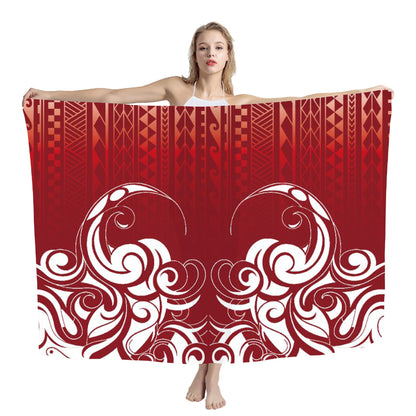 Cover Shawl Hawaiian Travel Beach Bath Towel Polynesian Seaside Quick-drying Wrap Yarn