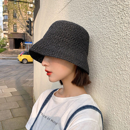 Women's Summer Thin Beach Sun-proof Straw Hat
