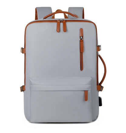 Business Travel Laptop Bag With Dual-Shoulder USB Charging Port