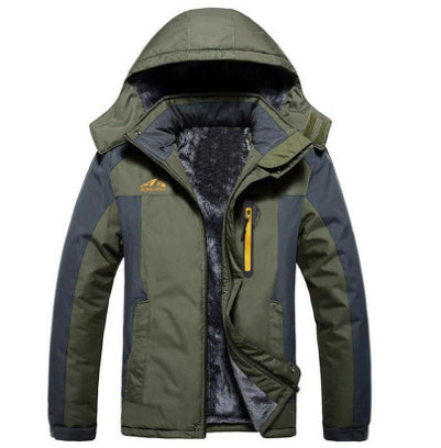Winter Long Sleeved Windproof Ski Jacket Down