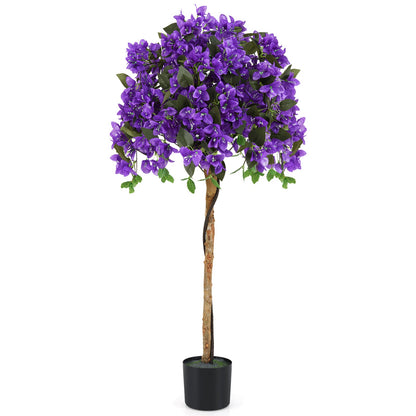 4.5 Feet Artificial Azalea Tree with Cement Pot