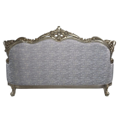 Miliani - Sofa With 5 Pillows - Fabric & Antique Bronze