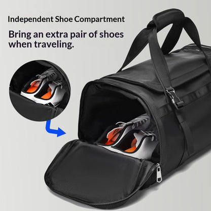 Outdoor Leisure Luggage With A Separate Shoe Compartment Multi-functional Travel Bag