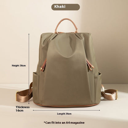 Fashion Commuter Contrast Color Travel Bag Large-capacity Backpack