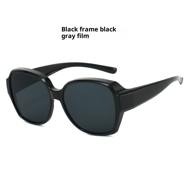 Large Rim Myopia Set Clip Polarized Sun Glasses UV Protection Driving