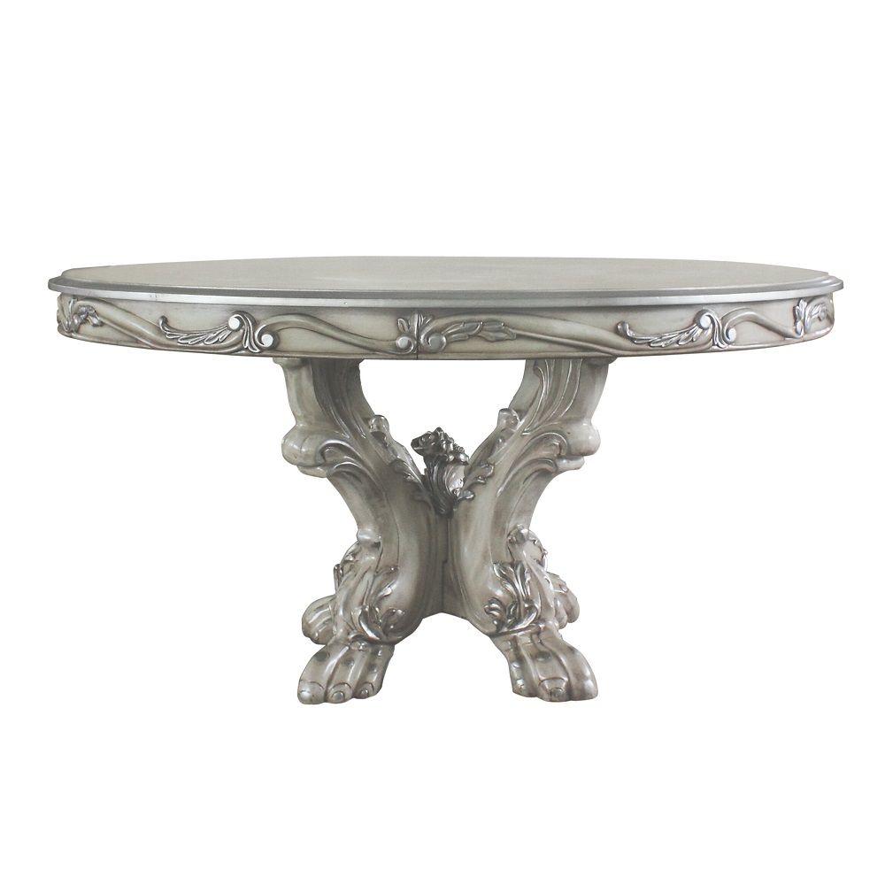 Dresden - Round Pedestal Dining Table - Vintage Bone White