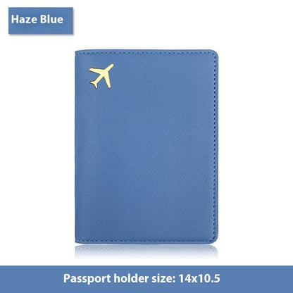 Multifunctional Id Bag Pu Leather Passport Cover