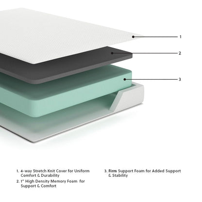 Chime 8 Inch Memory Foam - Medium Memory Foam Mattress