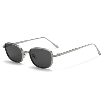 Metal Small Square Box Retro UV Protection Sun Glasses