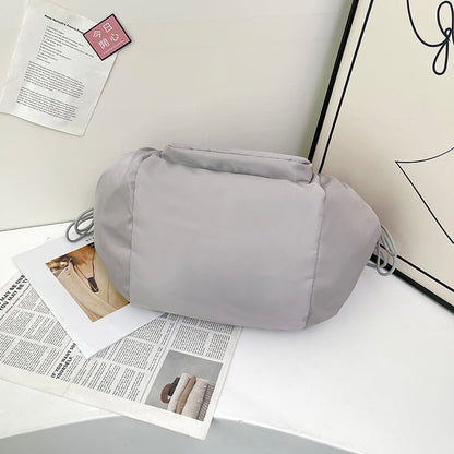 Nylon Fabric Mommy Bag, Large Capacity, Portable, Single Shoulder Tote Bag For Travel