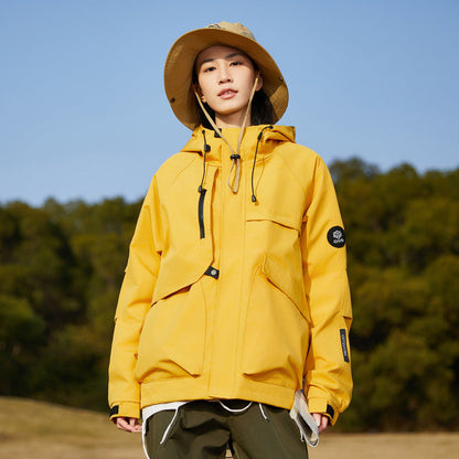 Women's Outdoor Windproof Waterproof Hooded Casual All-matching Jacket
