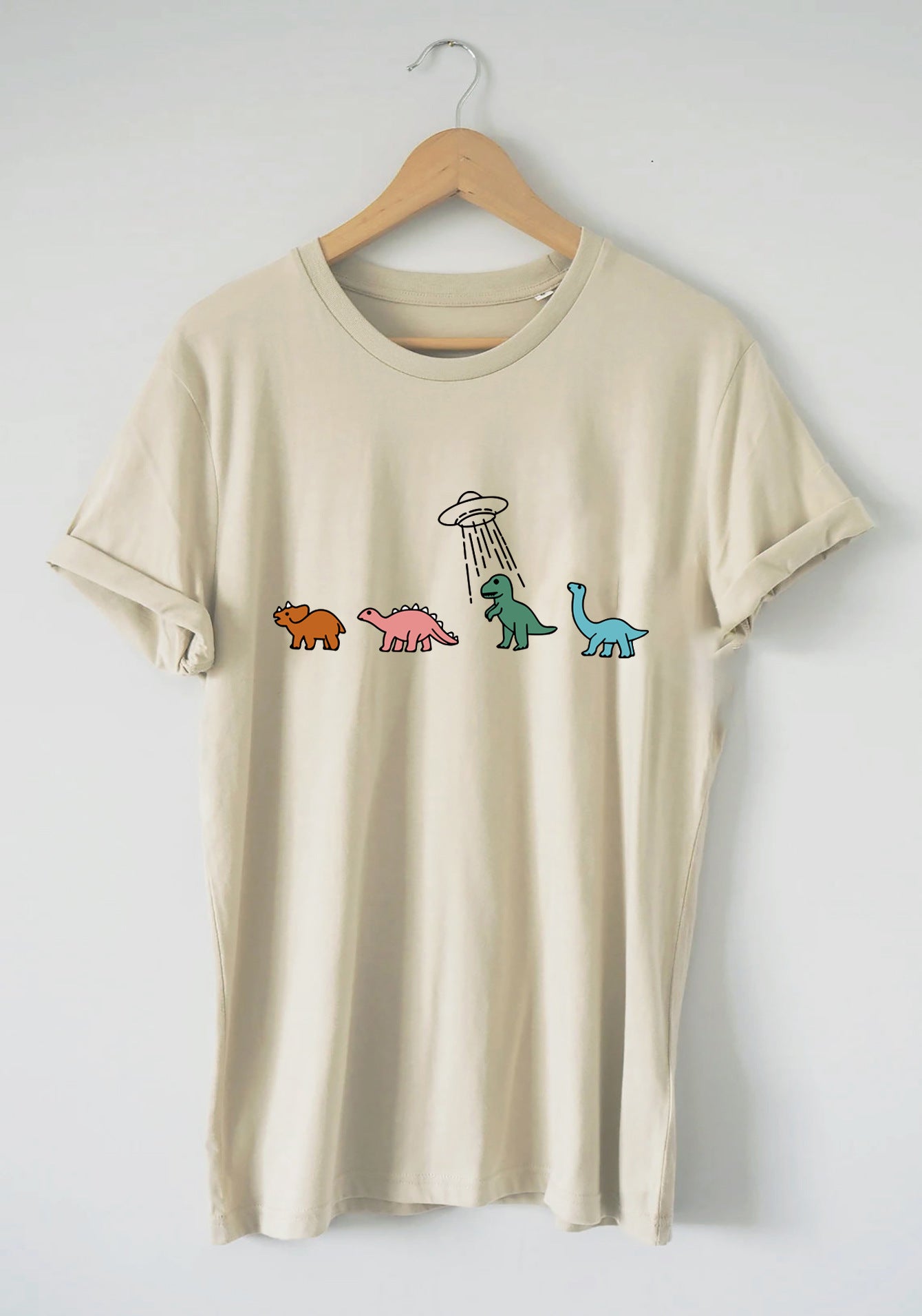 Round-neck Cartoon-print Short Sleeves