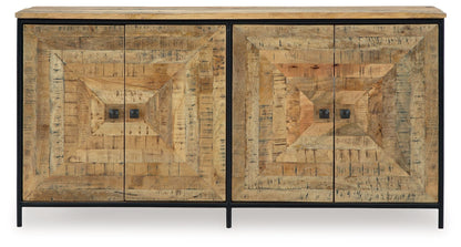 Camney - Accent Cabinet - Brown / Black