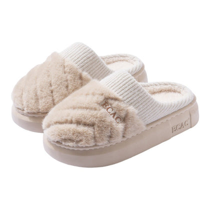 Women's Cotton Slippers Indoor Non-slip Thick-soled Cotton Slippers Cotton Slippers