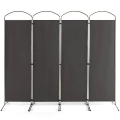 6.2Ft Folding 4-Panel Room Divider for Home Office Living Room