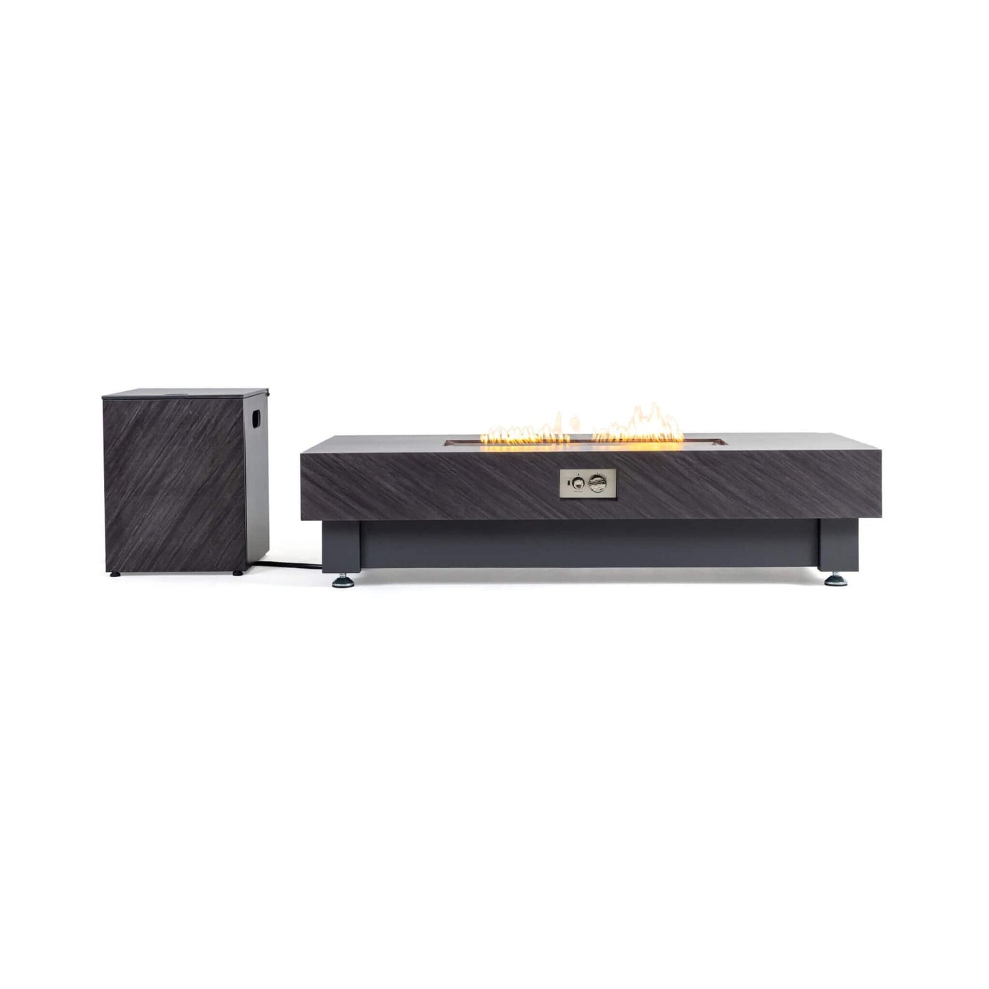 Alora Premium 60-Inch Rectangular Outdoor Modern Propane Fire Pit Table With Rain Cover (SAK91273)