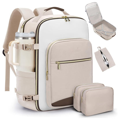 Travel Airline Carry-On Luggage Set With 3 Organizer Pouches