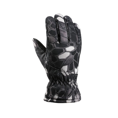 Autumn And Winter Fleece-lined Thickened Camouflage Tactics Ski Warm Gloves