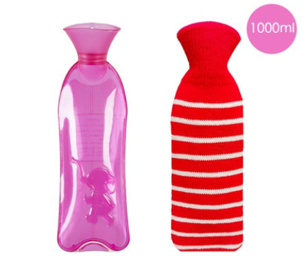 Silicone Hot Water Bottle Simple Hot Water Bottle Outdoor Dormitory Hand Warmer Warm Water Bag