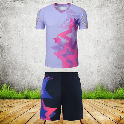 Badminton Clothes Outfit Volleyball Jacket Table Tennis Competition Short-sleeved Sportswear