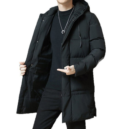 Men's Winter Leisure Warm Hooded Plus Size Men's Cotton Clothing