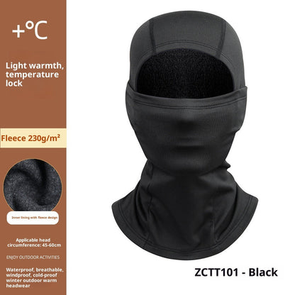 Riding Cold-proof Windproof Outdoor Fleece-lined Thermal Face Care Ski Mask