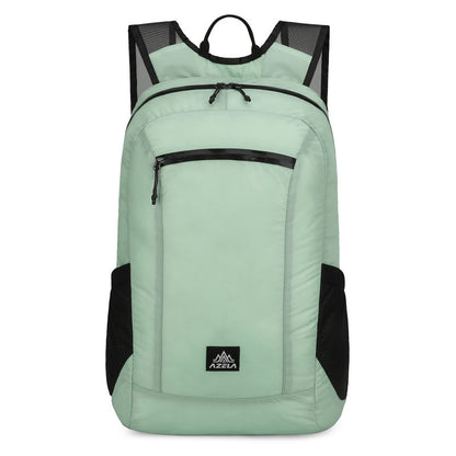 AZELA Lightweight Hiking Backpack, White Outdoor Travel Daypack With Multiple Pockets, Breathable Mesh Straps, Durable Casual Backpack For Men Women Camping Trekking