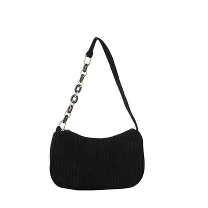 Artistic Fabric Bag Minimalist Casual Corduroy Single-shoulder Bag For Women