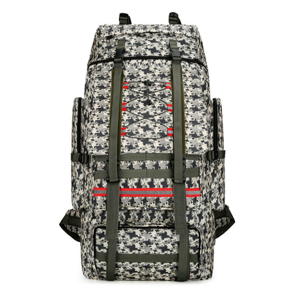 Outdoor 130 Liter 120 Large Capacity Camouflage Travel Bag, Cotton Quilt, Luggage, Working, Hiking, Camping, Waterproof Backpack