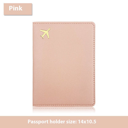 Multifunctional Id Bag Pu Leather Passport Cover