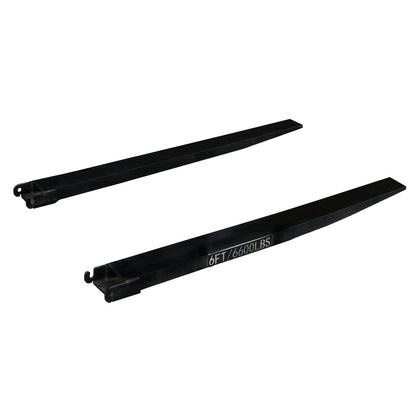 Greatbear 10ft Forklift Extensions 6” Wide Forks, 6600lbs Capacity (Pair)