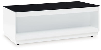 Gardoni - Rectangular Cocktail Table - White / Black
