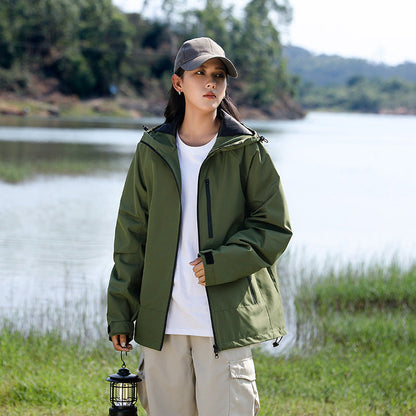 Hooded Long Sleeve Windproof Waterproof Travel To Tibet Breathable Jacket