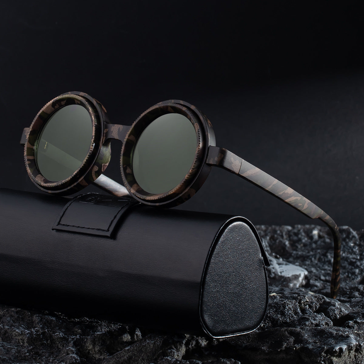 Sun Glasses Male Zoom Rotating Glasses Sun Protection