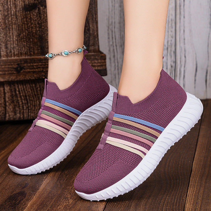 Women's Casual Shoes Breathable Mesh Surface Plus Size Soft Bottom Pumps