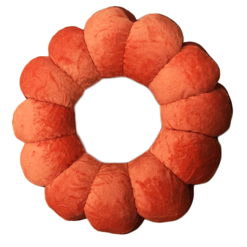 Travel Plane Cute Donut Neck Lumbar Pillow