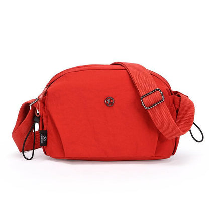 Lightweight Nylon Fashionable Simple Versatile Casual Multi-layer Shoulder Travel Crossbody Bag For Women