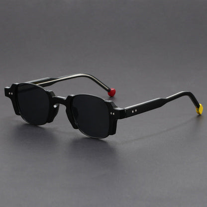 European And American Retro Pin Sun Glasses Korean Hong Kong Style Square Frame Sunglasses