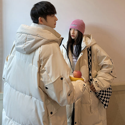 Fashion Mid-length Couple Down Jacket