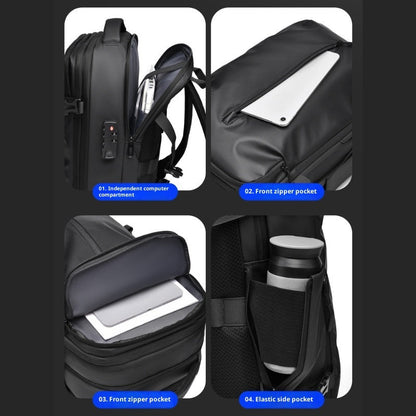 Vacuum-Compression Travel Backpack For Men