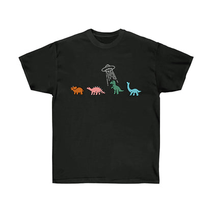 Round-neck Cartoon-print Short Sleeves