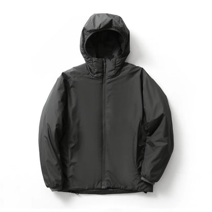 Couple's Cotton-padded Outdoor Waterproof Thermal And Windproof Ski Hooded Jacket