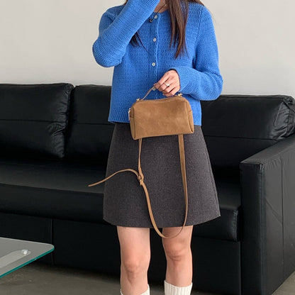 Retro Small Square Bag Shoulder Crossbody Bag